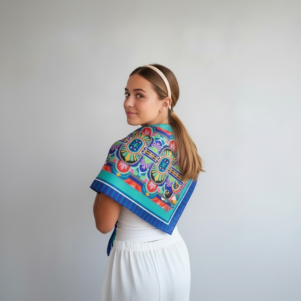 Royal Mosaic Heritage Scarf - 70cm x 70cm