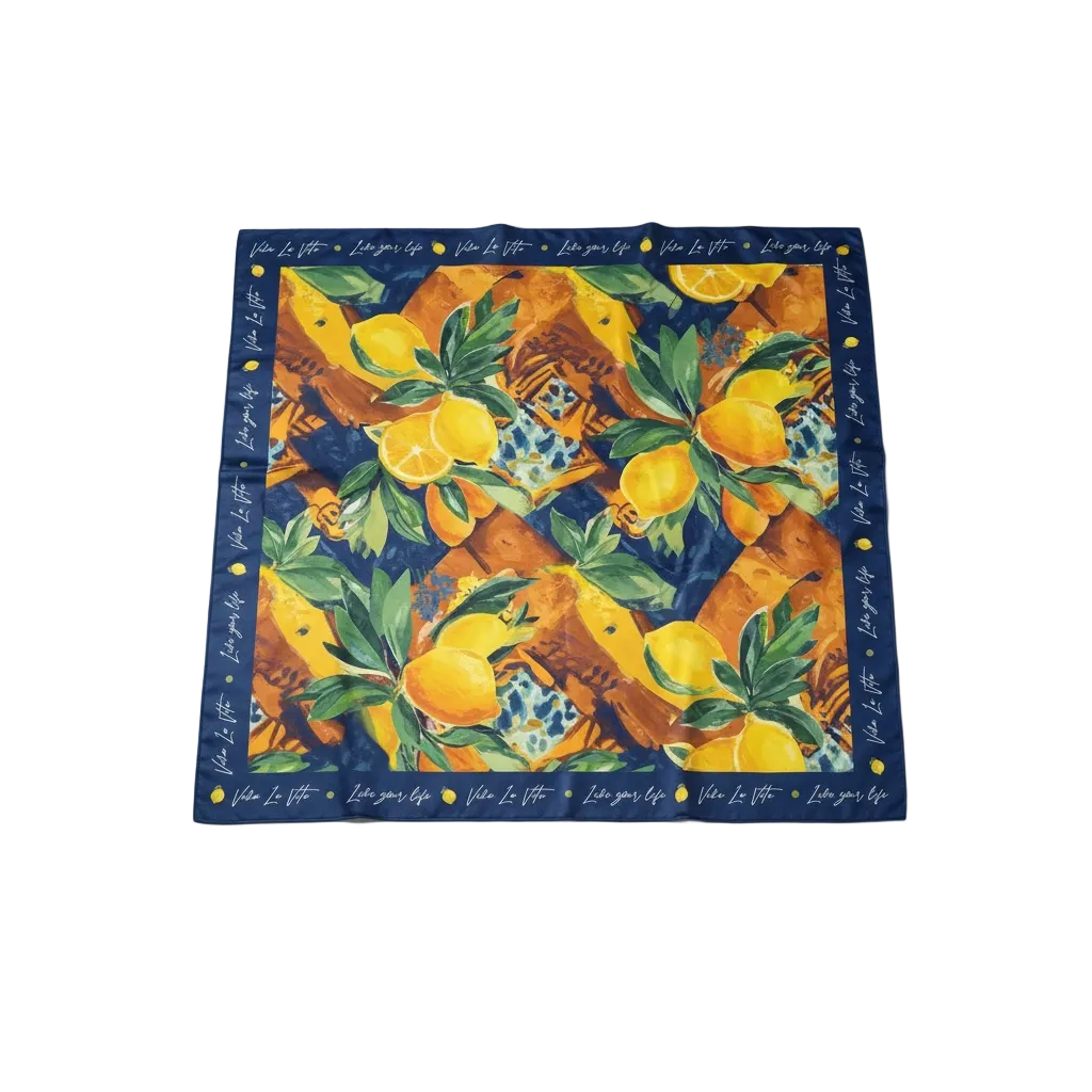 La Dolce Vita Lemon Scarf - 70cm x 70cm