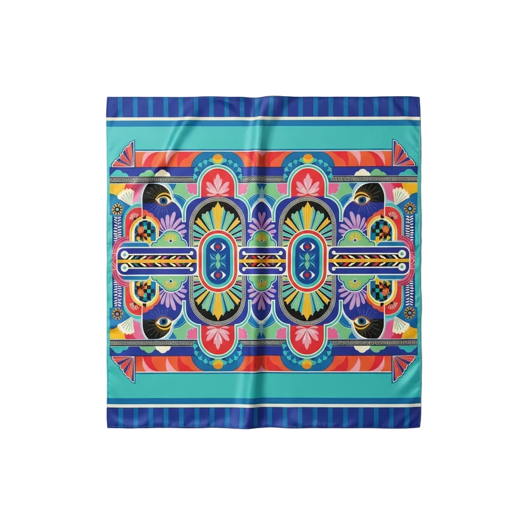 Royal Mosaic Heritage Scarf - 70cm x 70cm