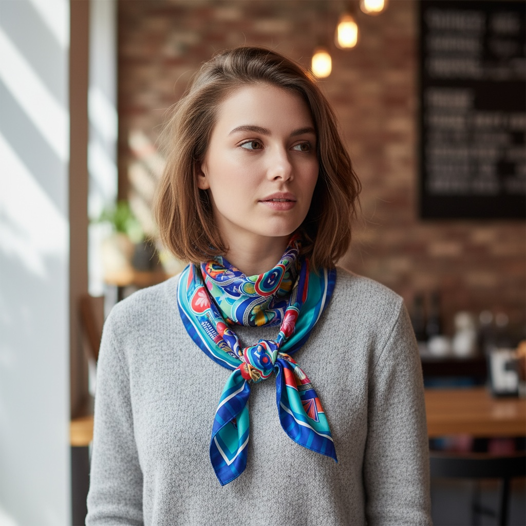 Royal Mosaic Heritage Scarf - 70cm x 70cm