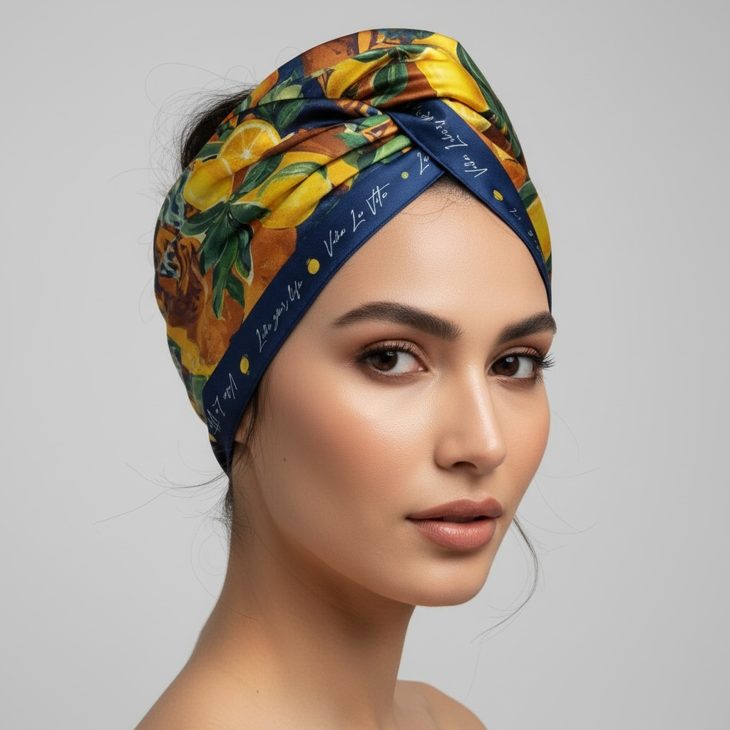 La Dolce Vita Lemon Scarf - 70cm x 70cm