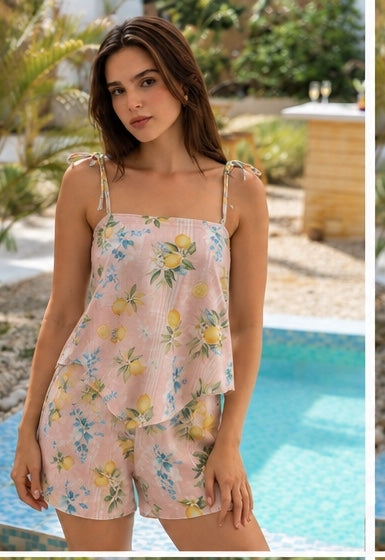 Dolce Vita Lemon Linen Top