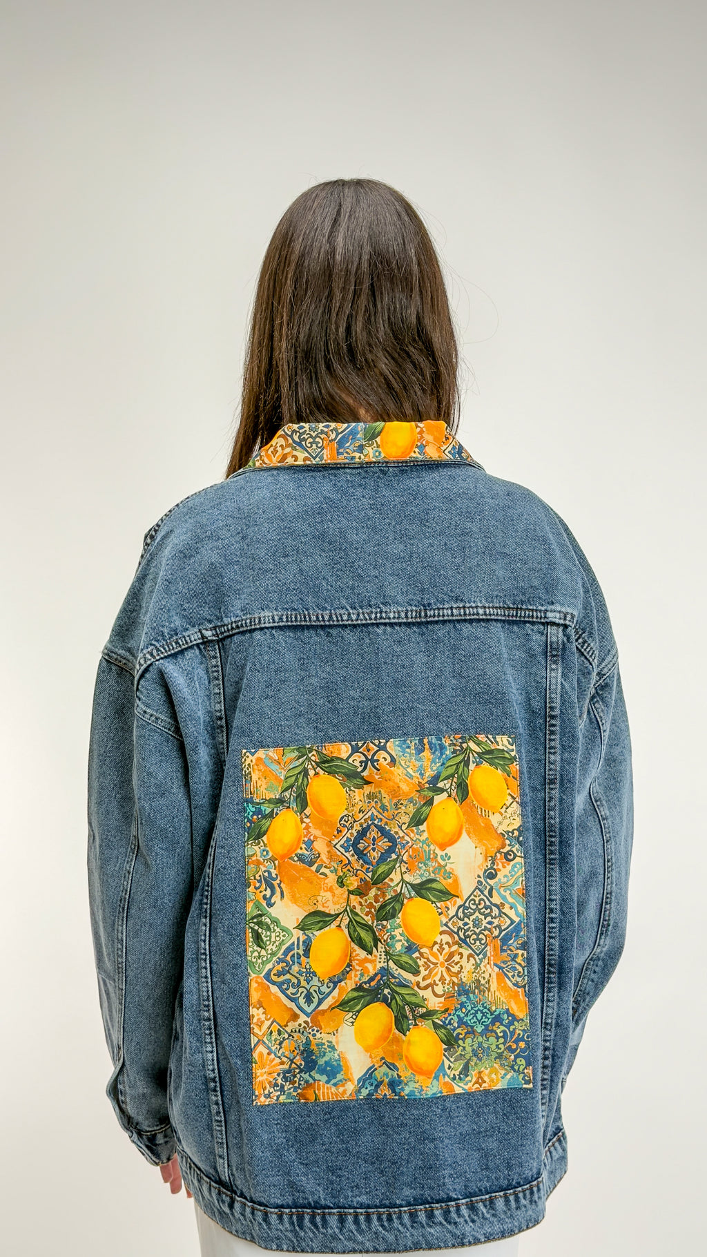 Dolce Lemon + Collar Denim Jacket Oversize