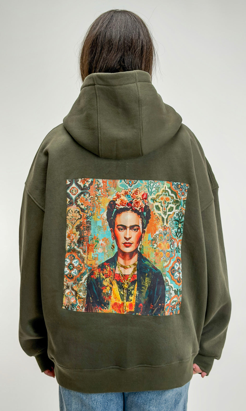 FK Embroidered Oversize Hoodie