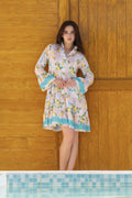 Dolce Vita Lemon Linen Embroidered Dress