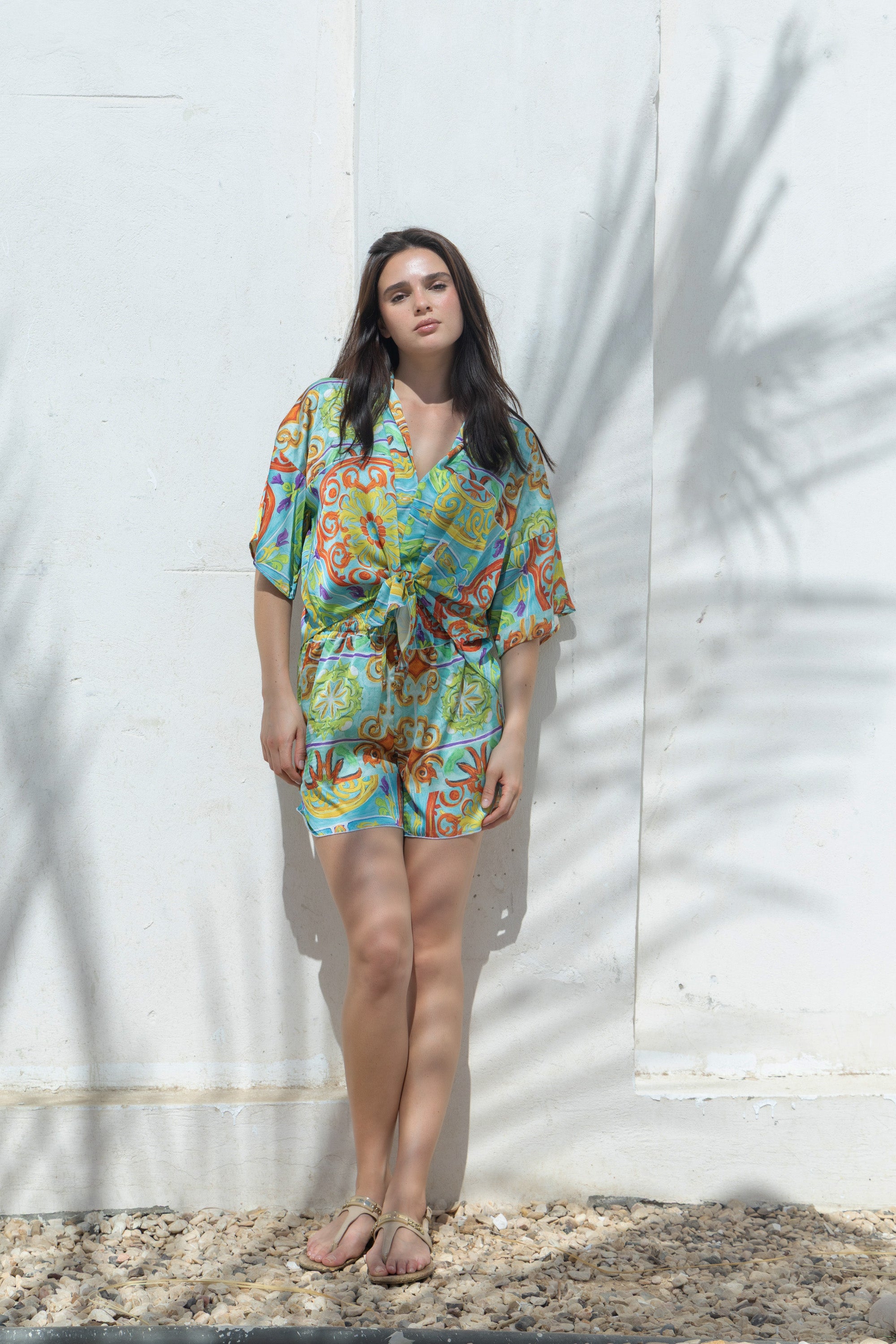 Azure Majolica Blouse