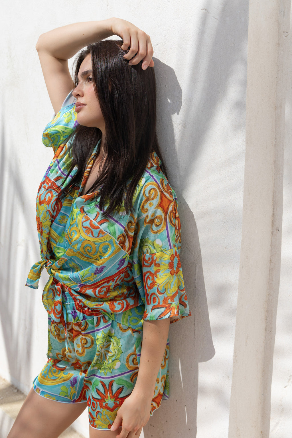 Azure Majolica Blouse