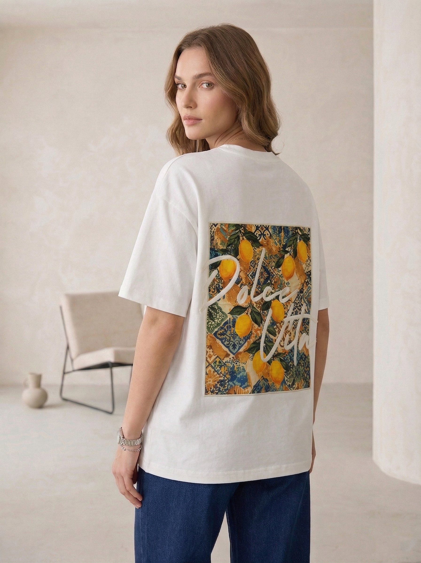 Oversize Off White Dolce Vita T Shirt