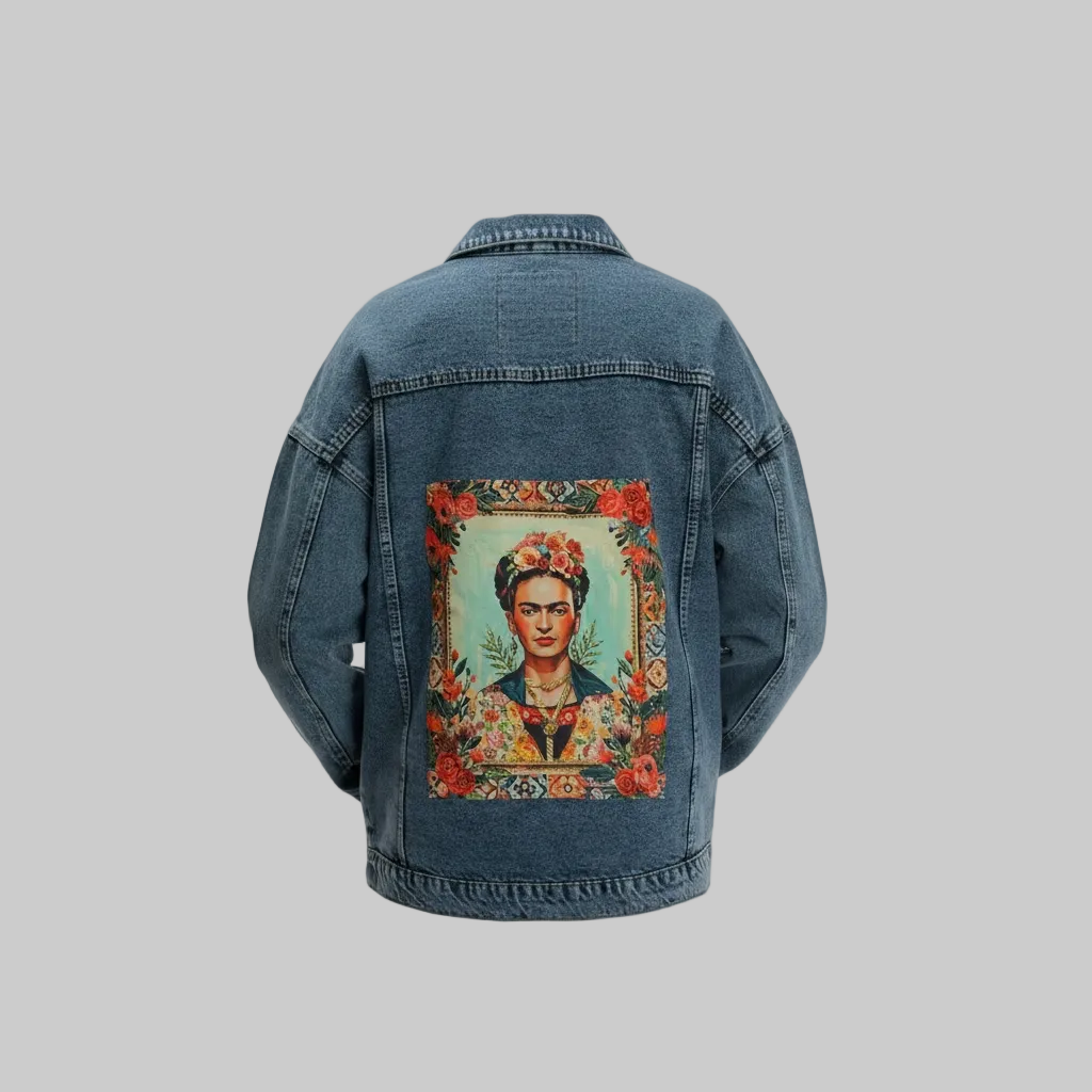 FK Embroidered Denim Jacket Oversize