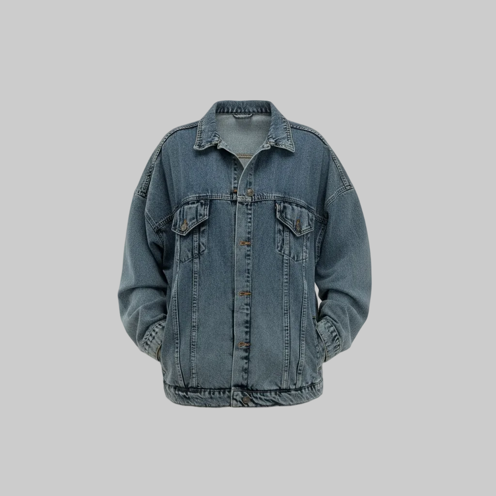 Plain Denim Jacket Oversize