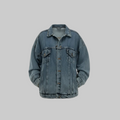 Plain Denim Jacket Oversize