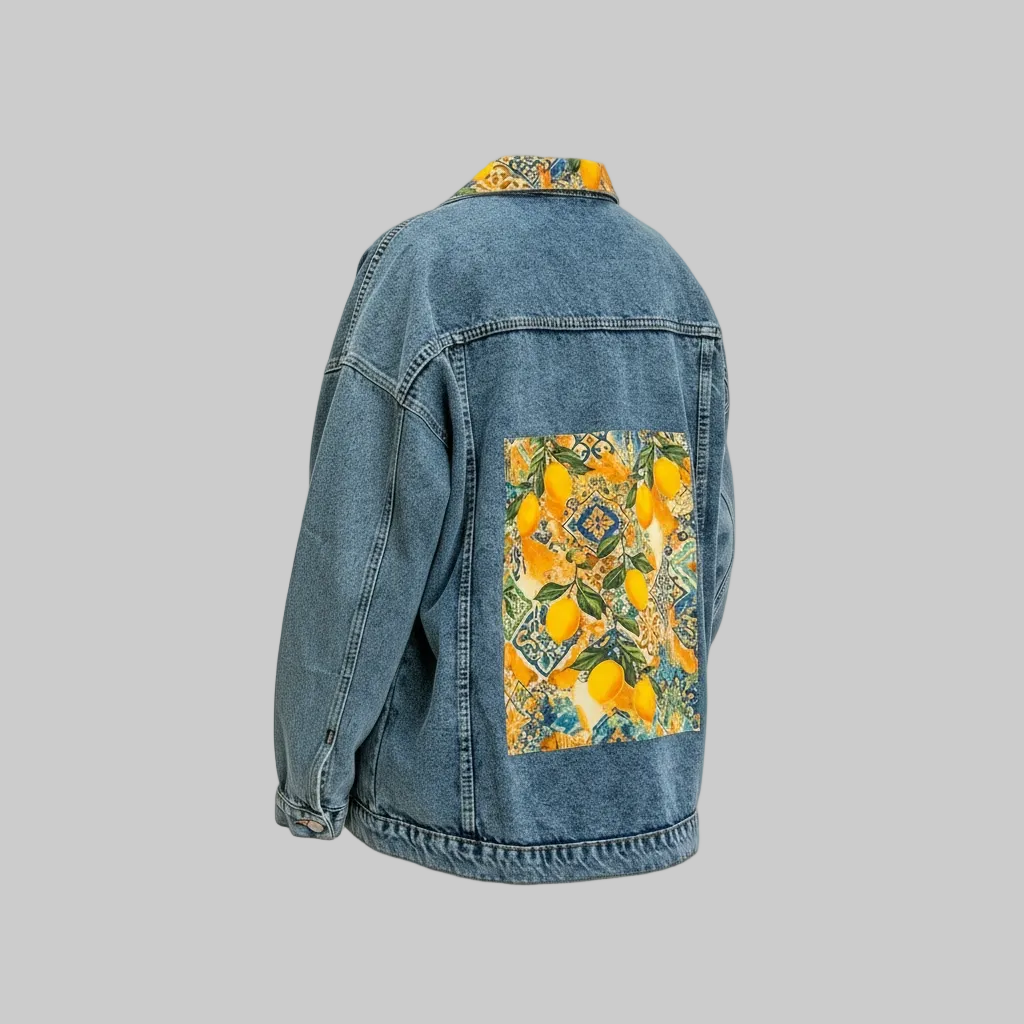 Dolce Lemon + Collar Denim Jacket Oversize