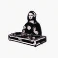 Mona Lisa DJ Brooch Enamel Pin