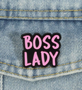 Boss Lady Pink & Black Brooch Enamel Pin