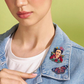 Frida Kahlo Floral Brooch Enamel Pin