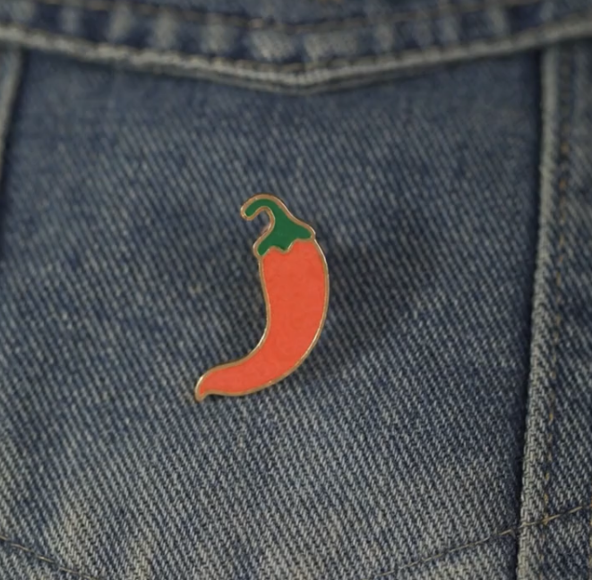 Red Chili Pepper Brooch Enamel Pin