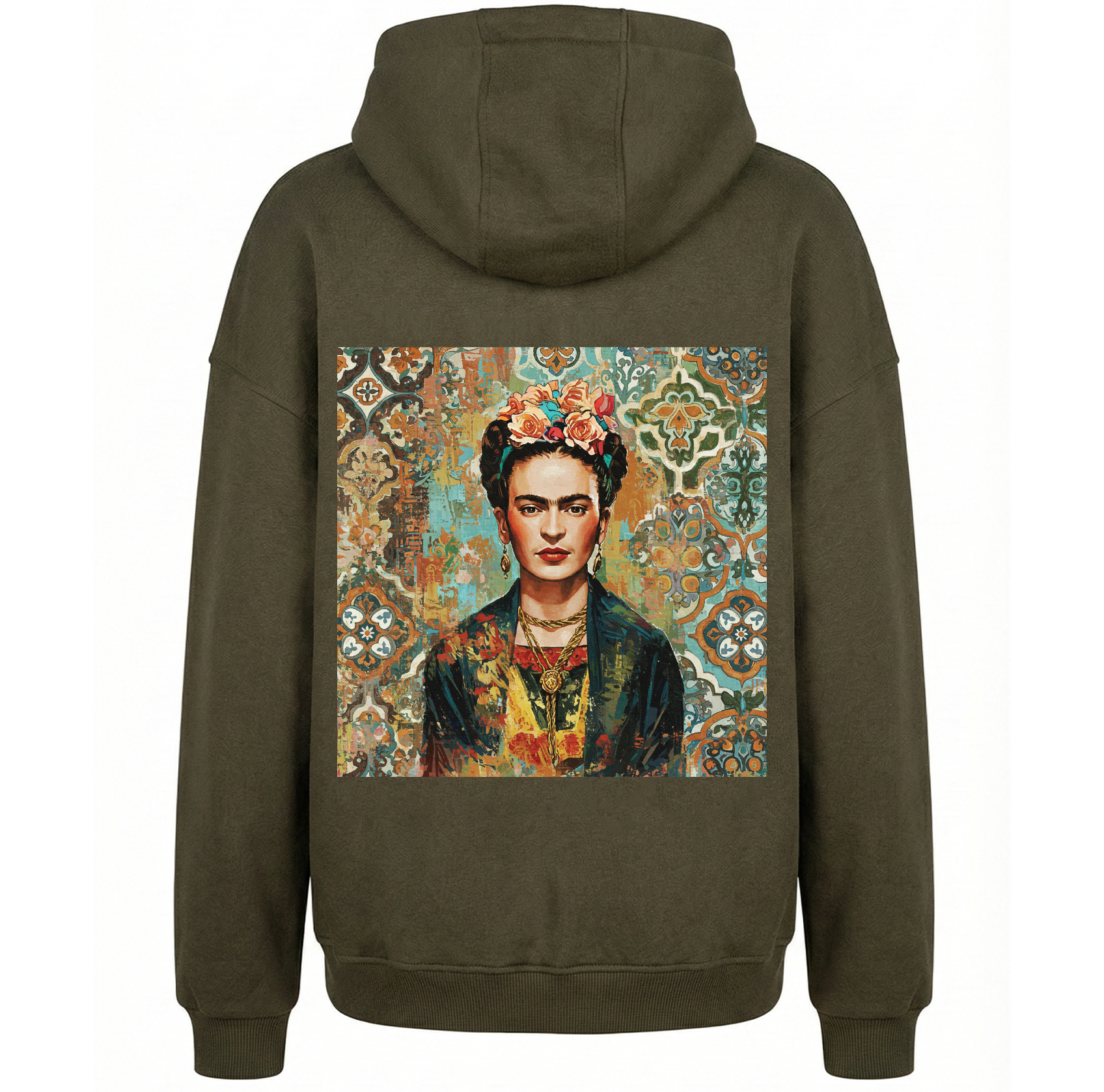 FK Embroidered Oversize Hoodie