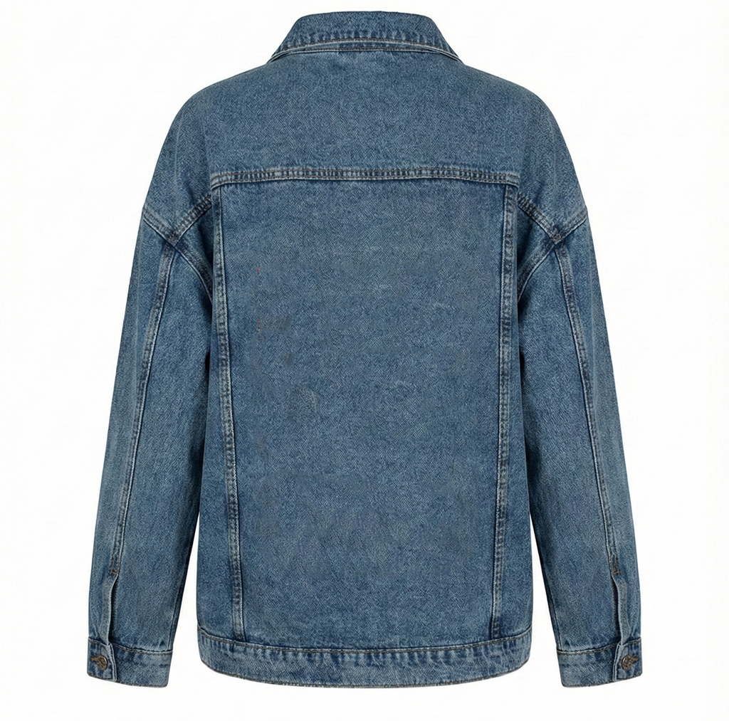 Plain Denim Jacket Oversize