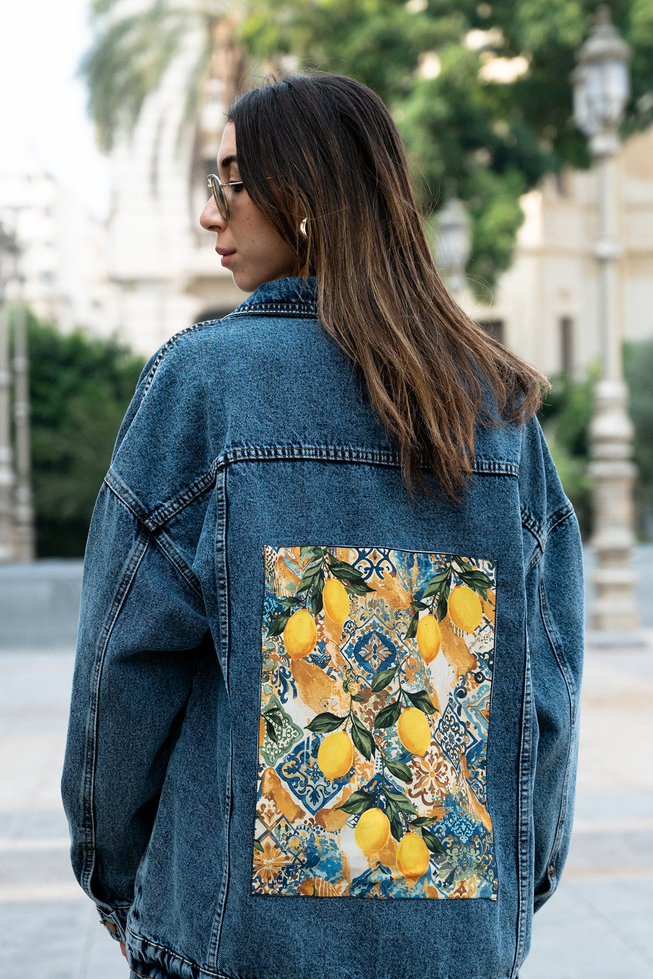 Dolce Lemon Denim Jacket Oversize
